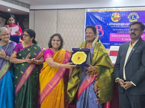 Lions club of Perambur, International women's day excellence award