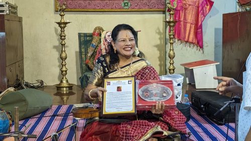 Asthana Vidushi award from Shri Ratnagirishwar temple